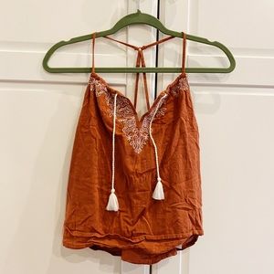 Bohemian Orange Tank Top